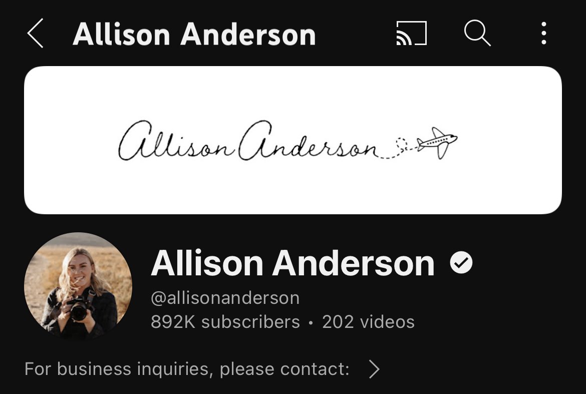 Allison Anderson Travel YouTuber