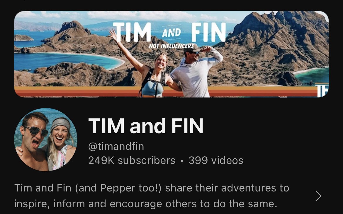 Tim and Fin Travel YouTubers