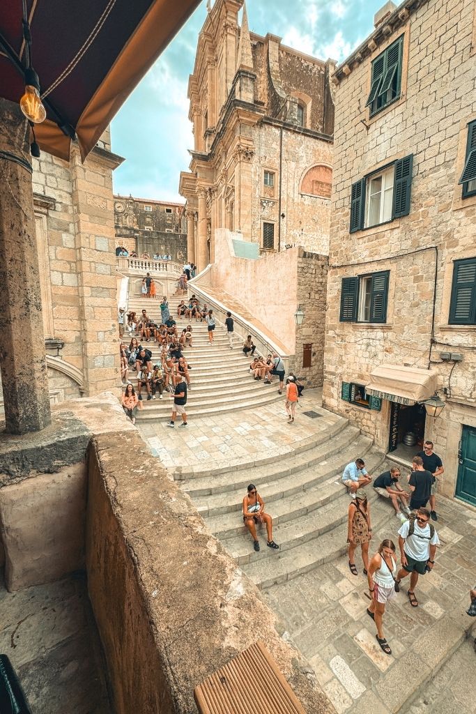 View of Jesuit Stairs from the Zox Box Terrace.