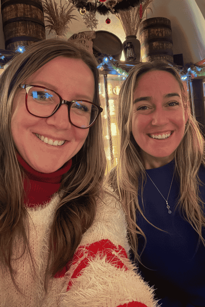 A selfie with a fellow solo traveler I met and became friends with during my Christmas market trip in Krakow.
